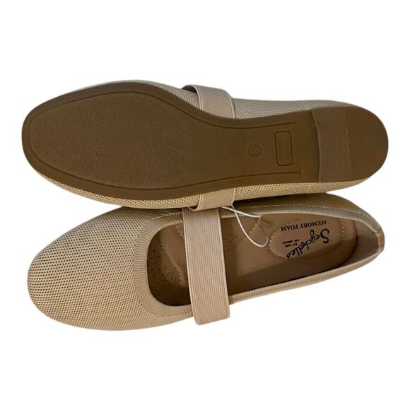 Seychelles Women's Mary Jane Flats Size 8 Beige Memory Foam Casual - Picture 2 of 5
